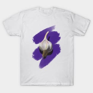 Garlic on purple T-Shirt